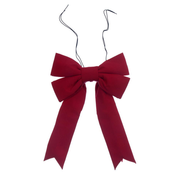 Alcott Hill® 12" x 15" Red Canvas 4 Loop Outdoor Christmas Bow UV Wayfair